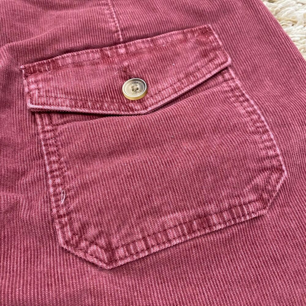American Eagle Outfitters Corduroy Hi-Rise A-Line Mini Skirt Red Size 0 Long NWT - Picture 5 of 11
